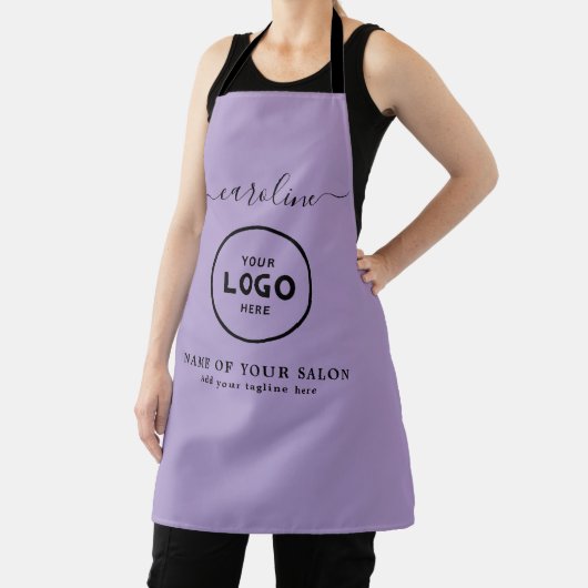  Trendy Modern Salon Logo Apron Schort (Insitu)