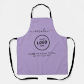  Trendy Modern Salon Logo Apron Schort (Voorkant)