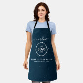  Trendy Modern Salon Logo Apron Schort (Gedragen)