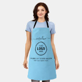  Trendy Modern Salon Logo Apron Schort (Gedragen)