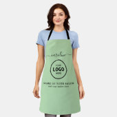  Trendy Modern Salon Logo Apron Schort (Gedragen)