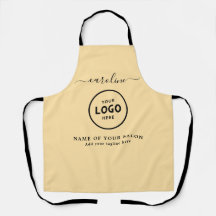 Trendy Modern Salon Logo Schort