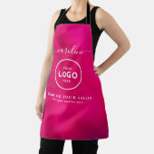 Trendy Modern Salon Logo Schort (Insitu)