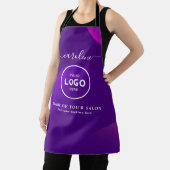 Trendy Modern Salon Logo Schort (Insitu)