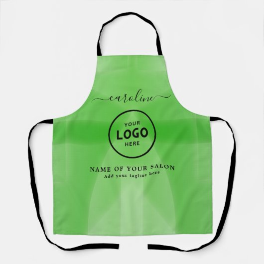Trendy Modern Salon Logo Schort (Voorkant)