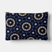 Trendy Modern Sapphire & Pearls Abstracte Dot Art Etui (Voorkant)