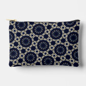 Trendy Modern Sapphire & Pearls Abstracte Dot Art Etui (Voorkant)