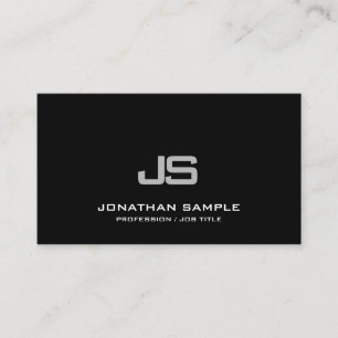 Trendy Modern Schoon Ellegant Monogram Gemerkt Een Visitekaartje