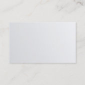 Trendy Modern Schoon Ontwerp Zilver Glamour Luxe Visitekaartje (Achterkant)