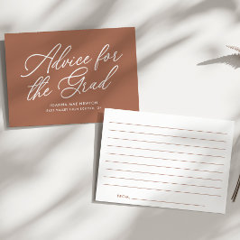 Trendy Modern Script-Afstuderen Advieskaart