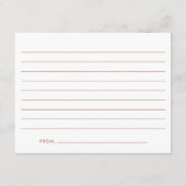 Trendy Modern Script-Afstuderen Advieskaart (Achterkant)