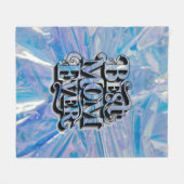 Trendy modern script beste mama ooit fleece deken (Voorkant (Horizontaal))