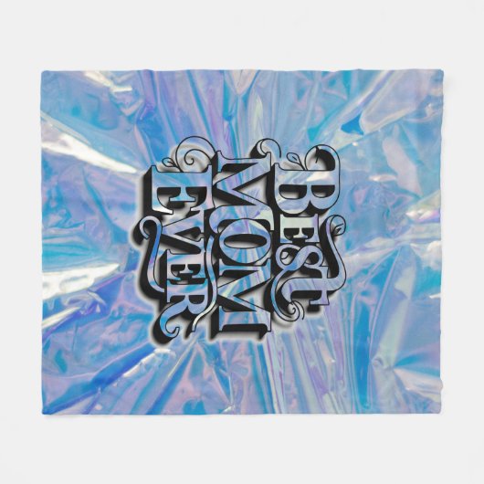 Trendy modern script beste mama ooit fleece deken (Voorkant (Horizontaal))