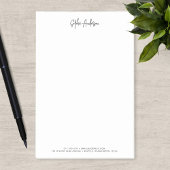 Trendy Modern Script minimalistisch gepersonalisee Post-it® Notes