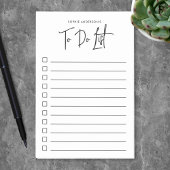 Trendy modern script minimalistisch to do list post-it® notes