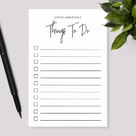 Trendy Modern Script minimalistische dingen om te  Post-it® Notes