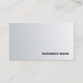 Trendy Modern Silver Minimalistic Luxury Company Visitekaartje (Voorkant)