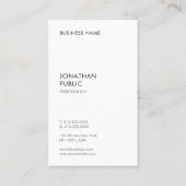 Trendy Modern Simple Elegant Professional Sjabloon Visitekaartje (Achterkant)