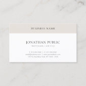 Trendy Modern Simple Elegant Professional Sjabloon Visitekaartje (Voorkant)