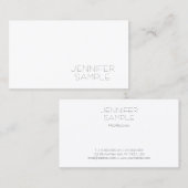 Trendy Modern Simple Elegant Sjabloon Professional Visitekaartje (Voorkant / Achterkant)