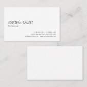 Trendy Modern Simple Elegant Sjabloon Professional Visitekaartje (Voorkant / Achterkant)