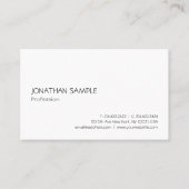 Trendy Modern Simple Elegant Sjabloon Professional Visitekaartje (Voorkant)