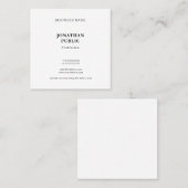 Trendy Modern Simple Professional Cool-Sjabloon Vierkante Visitekaartje (Voorkant / Achterkant)
