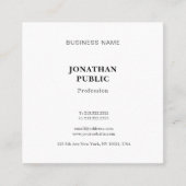 Trendy Modern Simple Professional Cool-Sjabloon Vierkante Visitekaartje (Voorkant)