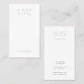Trendy Modern Simple Professional Elegant Sjabloon Visitekaartje (Voorkant / Achterkant)