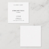 Trendy Modern Sjabloon Professional, geavanceerd Vierkante Visitekaartje (Voorkant / Achterkant)