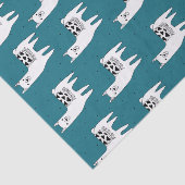 Trendy Modern Sketchy Llamas Tissuepapier (Detail)