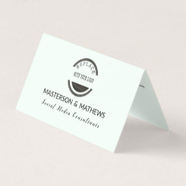 Trendy Modern Social Media Consultant, ontmanteld Visitekaartje