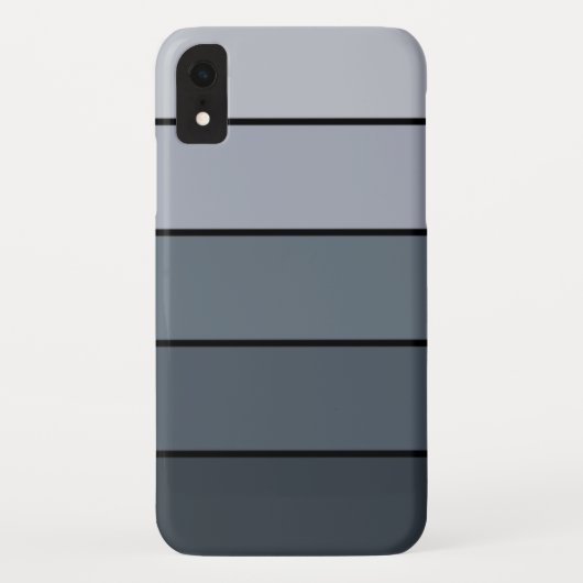 Trendy Modern Space Grey Stripes Case-Mate iPhone Case (Achterkant)