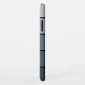 Trendy Modern Space Grey Stripes Case-Mate iPhone Case (Achterkant/rechts)