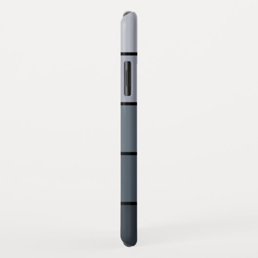 Trendy Modern Space Grey Stripes Case-Mate iPhone Case (Achterkant/rechts)
