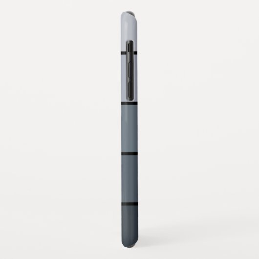 Trendy Modern Space Grey Stripes Case-Mate iPhone Case (Achterkant/links)