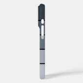 Trendy Modern Space Grey Stripes Case-Mate iPhone Case (Achterkant / Links)