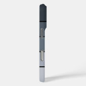 Trendy Modern Space Grey Stripes Case-Mate iPhone Case (Achterkant / Rechts)