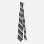 Trendy Modern Space Grey Stripes Stropdas (Voorkant)