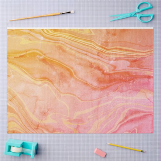 Trendy Modern Stijlvol Abstract Marmer Tissuepapier (Craft)