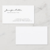 Trendy Modern Stijlvol grafisch ontwerp minimalist Visitekaartje (Voorkant / Achterkant)