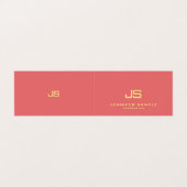 Trendy Modern Stijlvol Monogram Boek Vouw Best Visitekaartje (Buitenkant ongevouwen)