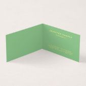 Trendy Modern Stijlvol Monogram Boek Vouw Best Visitekaartje (Binnen)