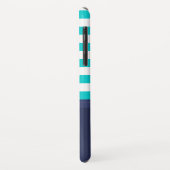 Trendy Modern Striped Nautical Design Custom Case-Mate iPhone Case (Achterkant/links)