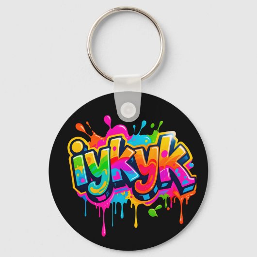 Trendy Modern Teen IYKYK 6-7 67 KeyChain (Achterkant)