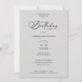 Trendy Modern Transparency Overlay Vellum Effect Kaart (Achterkant)