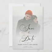 Trendy Modern Transparency vellum Effect Wedding (Voorkant)