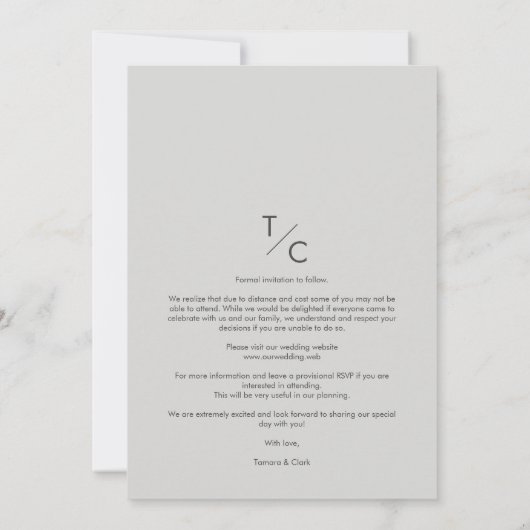 Trendy Modern Transparency vellum Effect Wedding (Achterkant)