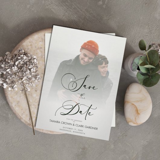 Trendy Modern Transparency vellum Effect Wedding