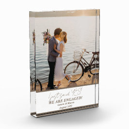 Trendy Modern Trouwfoto Blok